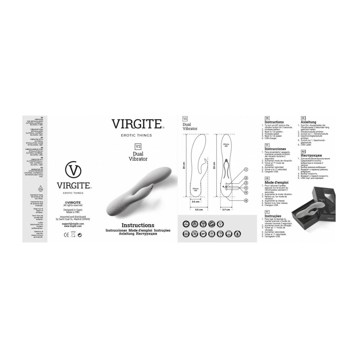 Vibrator Virgite Modra